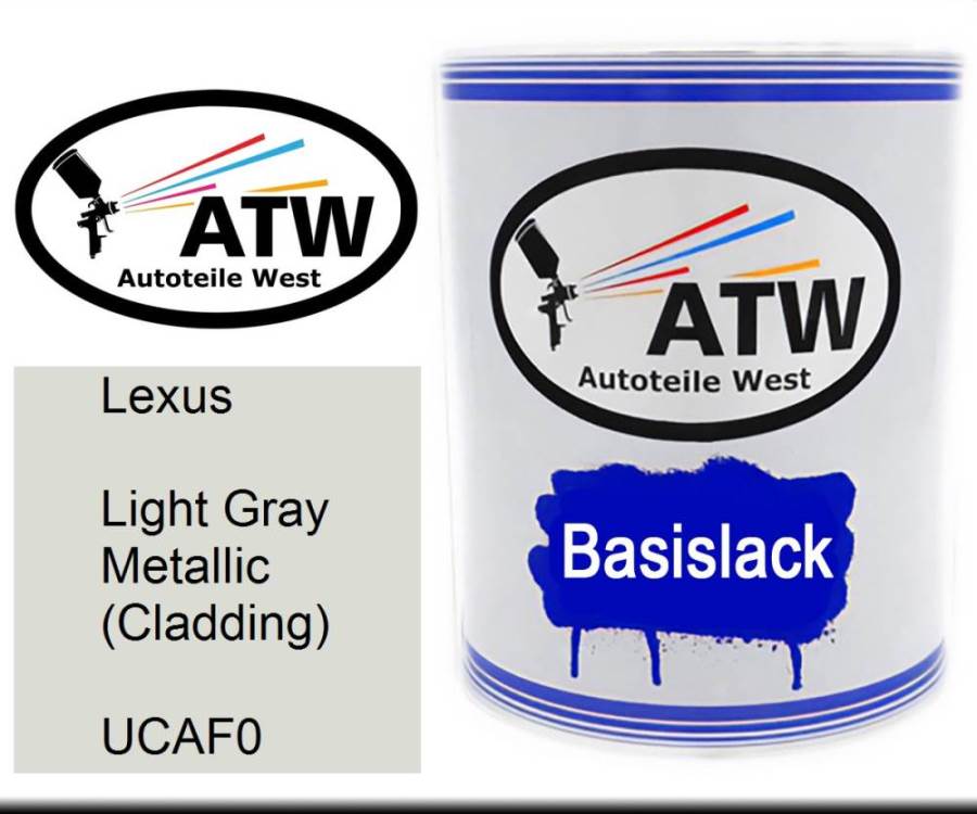 Lexus, Light Gray Metallic (Cladding), UCAF0: 1L Lackdose, von ATW Autoteile West.